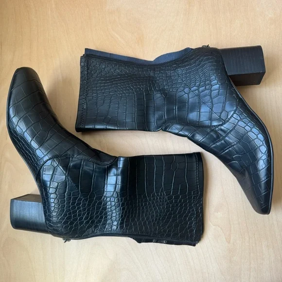 Anthropologie Silent D Carina Careful Stretch Heeled Ankle Boots
